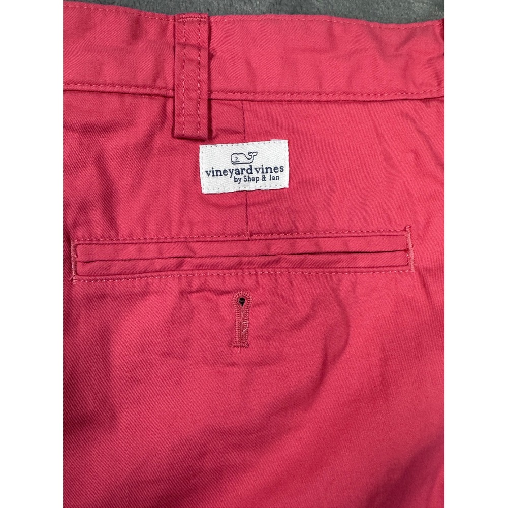Vineyard Vines Breaker Shorts Mens 38 Pink Cotton Chino Casual Preppy Summer 9in - Picture 5 of 6